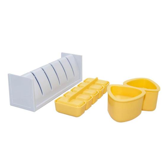 Imagem de Kit Com 3 Formas Culinária Japonesa Molde Oniguiri Sushi
