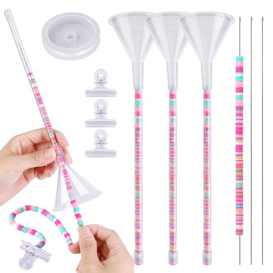 Imagem de Kit com 3 Funis para Fabricação de Pulseiras com Contas de Argila