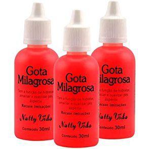 Imagem de Kit com 3 Gota Milagrosa - Pés Hidratados sem Rachaduras e Ressecamento - Original - Natty Vida 30 ML