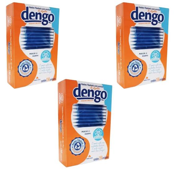 Imagem de Kit com 3 Hastes Flexíveis Dengo Com 150un