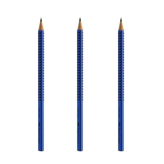 Imagem de Kit com 3 Lápis Grafite Eco Grip Azul - Faber Castell
