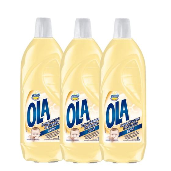 Imagem de Kit com 3 Lava Roupas Ola Bebê 1L Cada