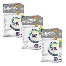 Imagem de kit com 3 Lavitan Vitalidade 50+ Senior Com 60 comprimidos cada