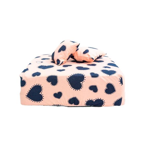 Imagem de Kit com 3 Lençóis com elástico para cama cachorro e gato pet 50x50x20