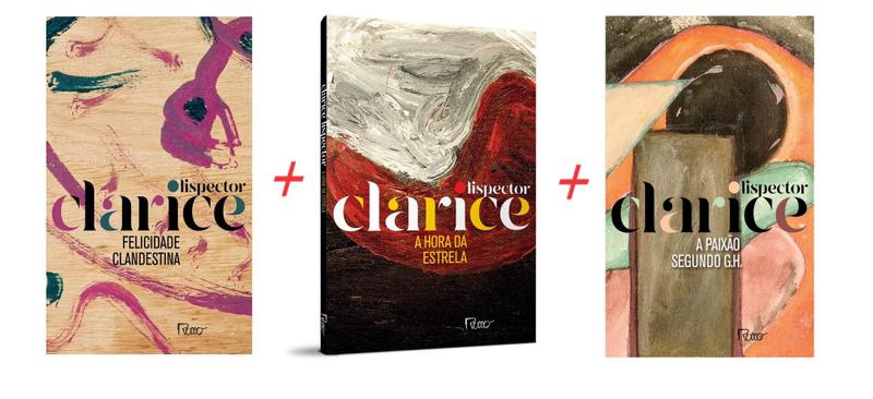 Imagem de Kit com 3 livros clássicos de Clarice Lispector hora da estrela + A paixão + Felicidade clandestina
