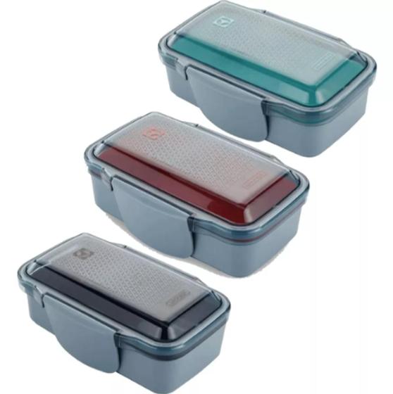 Kit com 3 Lunch Box Electrolux (Preta, Verde e Vermelha) Menor preço em Kit com 3 Lunch Box Electrolux (Preta, Verde e Vermelha)