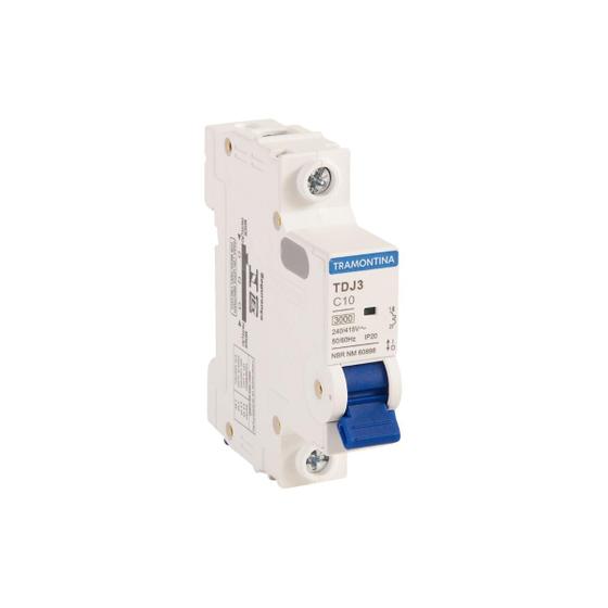 Imagem de Kit com 3 Minidisjuntores TDJ3 1P 10A 3kA Tramontina