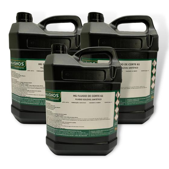 Imagem de Kit Com 3 Óleo Solúvel Fluido De Corte Sintético Biodegrad
