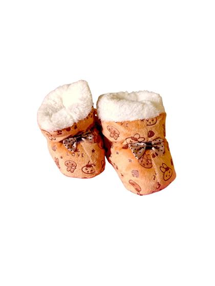 Imagem de Kit com 3 Pantufas de Bebê Infantil Forrada com Lã de Ovelha (Sherpa)