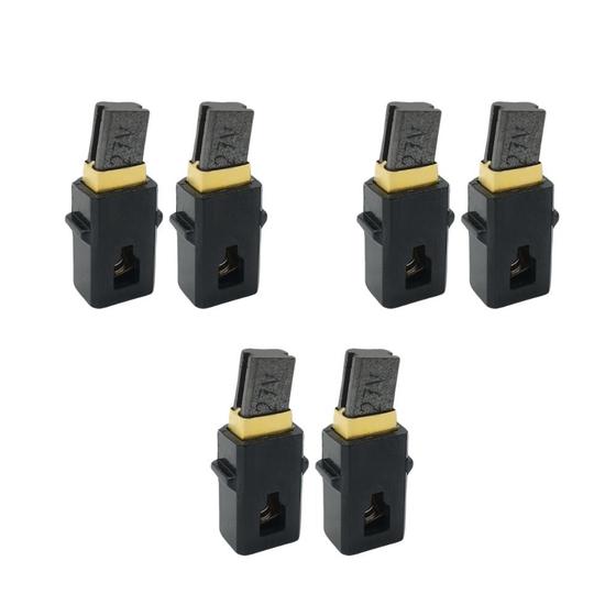 Imagem de Kit com 3 pares de Escova de Carvão Compatível com Serra Tico Tico Skil 4170