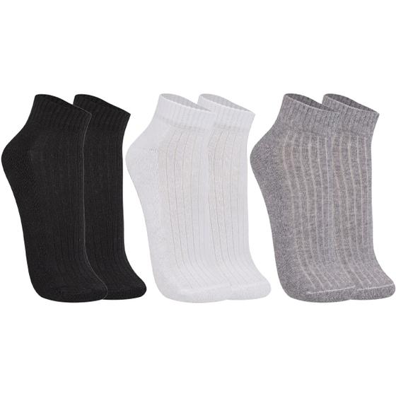 Kit com 3 Pares de Meias Cano Curto Sapatilha Algodão Trifil Menor preço em Kit com 3 Pares de Meias Cano Curto Sapatilha Algodão Trifil