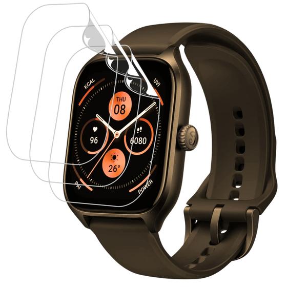 Imagem de kit com 3 Películas de Hydrogel para Amazfit Gts 4
