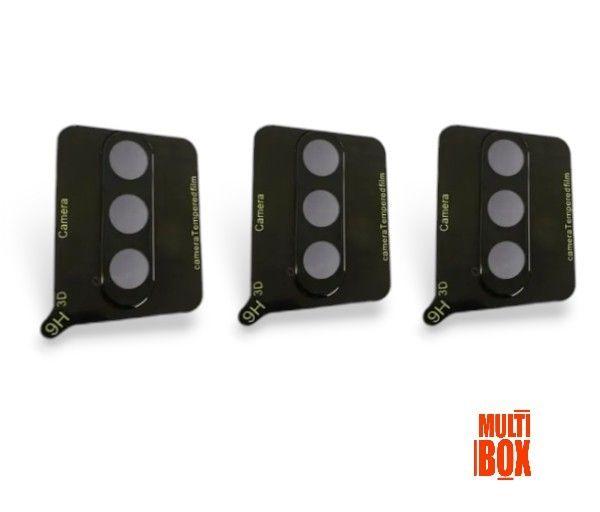 Imagem de Kit Com 3 Películas Protetora De Vidro Para Câmera Traseira Compatível Com Samsung Galaxy A55
