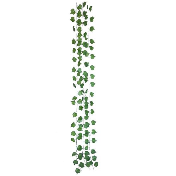 Imagem de Kit com 3 Pendentes Verde Trepadeira Folhas Artificial 2mt