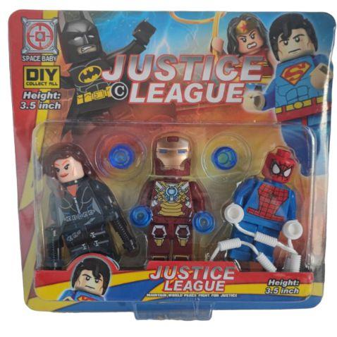 Imagem de Kit Com 3 Personagens Liga Da Justiça