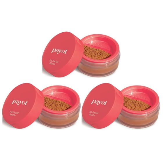 Imagem de Kit Com 3 Pó Facial Matte Payot 3 - Escuro 15g