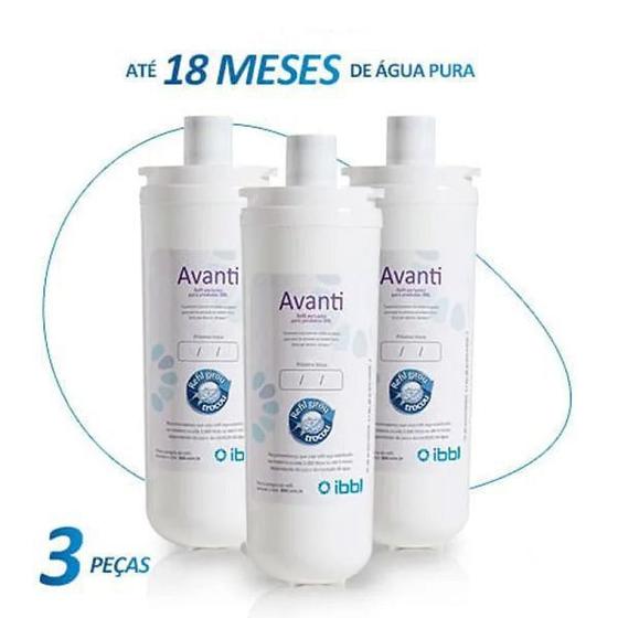 Imagem de Kit com 3 Refil Filtro IBBL Avanti Girou Trocou 10610078