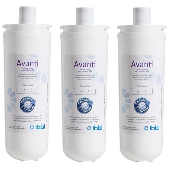 Kit com 3 Refil Filtro IBBL Avanti para Purificador de água Avanti, MIO e Vivax - Original Menor preço em Kit com 3 Refil Filtro IBBL Avanti para Purificador de água Avanti, MIO e Vivax - Original