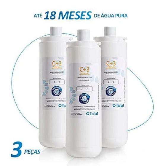 Imagem de Kit com 3 Refil Filtro IBBL C+3 Girou Trocou 10610080