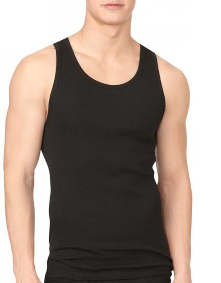 Imagem de Kit com 3 Regatas Calvin Klein Basic Masculinas - Preta - Tamanho L
