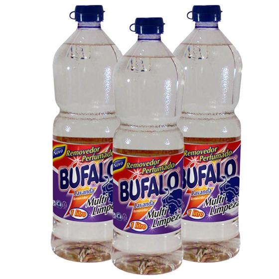 Imagem de Kit com 3 Removedores Perfumados Bufalo Lavanda 1L Cada