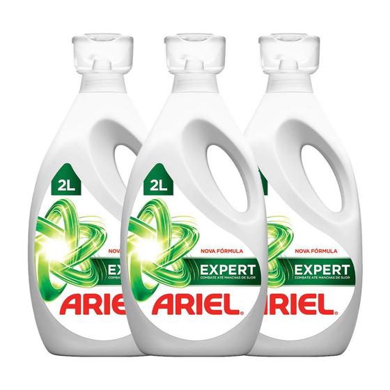 Imagem de Kit com 3 Sabão Líquido Ariel Expert 2L