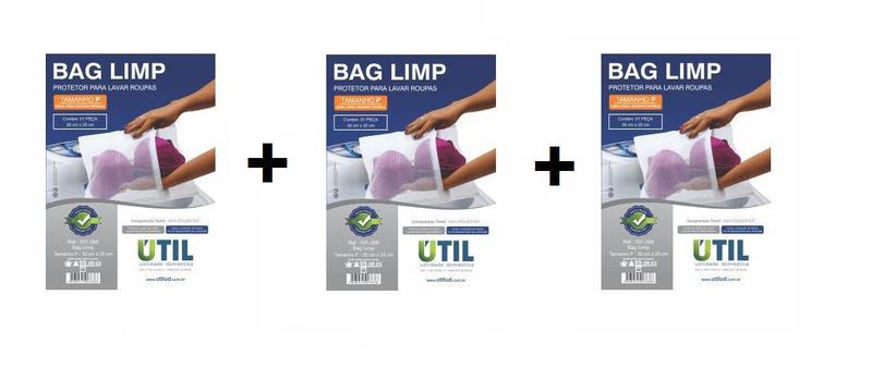 Kit com 3 sacos para lavar roupas bag limp tamanho p Menor preço em Kit com 3 sacos para lavar roupas bag limp tamanho p