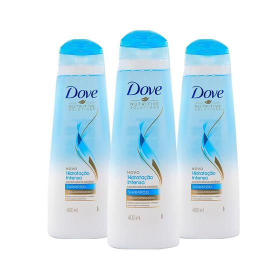 Imagem de Kit Com 3 Shampoo Dove Hidratação Intensa 400Ml