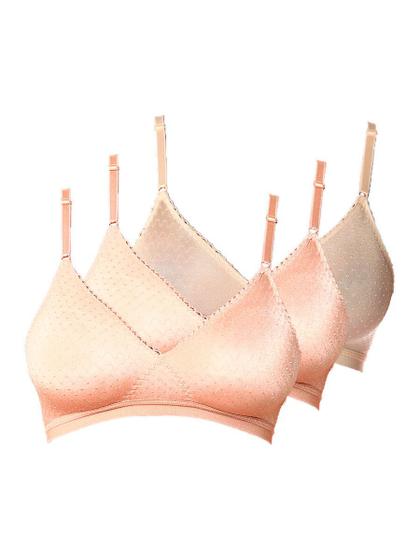 Imagem de Kit com 3 Sutiãs sem Aro e sem Bojo Poás Demillus 61411