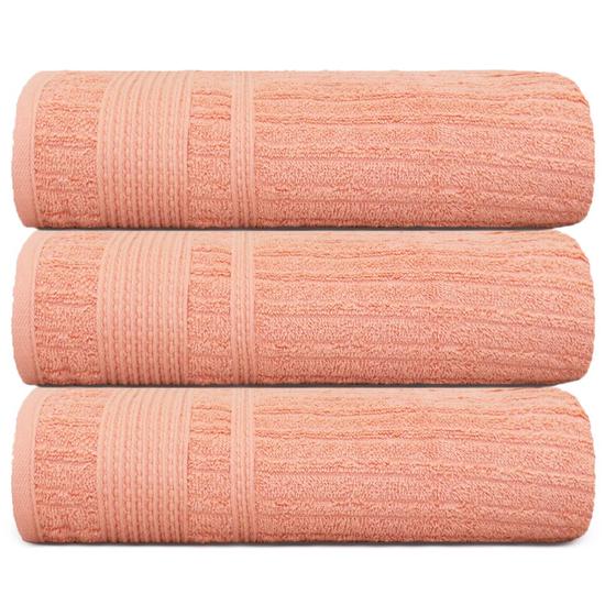 Imagem de Kit com 3 Toalha de Banho Sonata 68x140cm Fio Penteado Appel