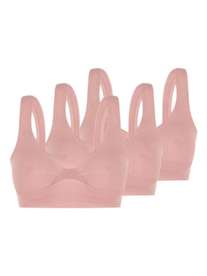Imagem de Kit com 3 Tops sem Aro e sem Bojo Loba 41300-001