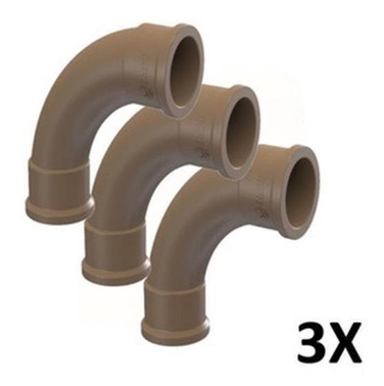 Imagem de Kit com 3 uni. Curva Soldável 90 25mm - Tigre