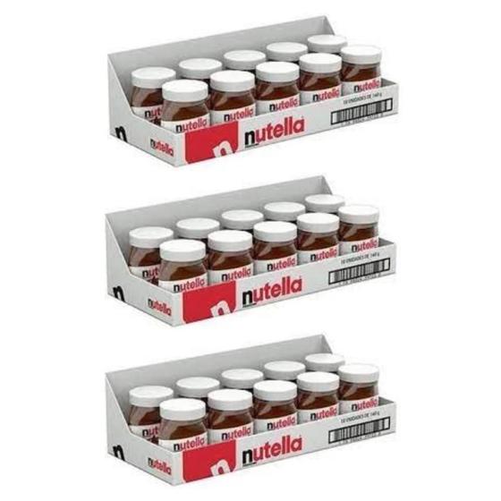 Imagem de Kit com 3 unidades de Creme de Avelã Nutella Original 10x140gr