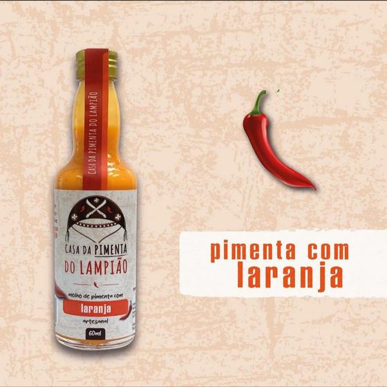 Imagem de Kit com 3 unidades, Molho De Pimenta Com Laranja 60 ml