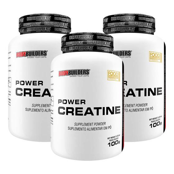 KIT com 3 unidades Power Creatine 100g - Creatina para Aumento de Força Muscular e Desempenho Físico - Bodybuilders Menor preço em KIT com 3 unidades Power Creatine 100g - Creatina para Aumento de Força Muscular e Desempenho Físico - Bodybuilders