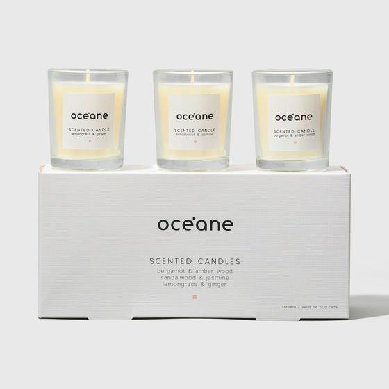 Kit com 3 Velas - Scented Candle Set 50g Cada Menor preço em Kit com 3 Velas - Scented Candle Set 50g Cada