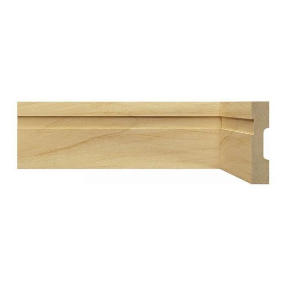 Imagem de Kit com 30 Barras Rodapé Mdf 15mmx7cm 702 Moldufama Metro Linear 72m Castanho