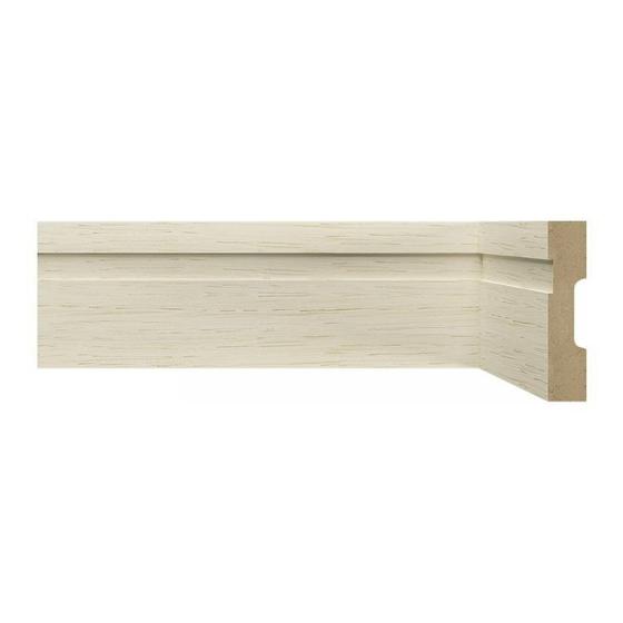 Imagem de Kit com 30 Barras Rodapé Mdf 15mmx7cm 702 Moldufama Metro Linear 72m Decapê Provence