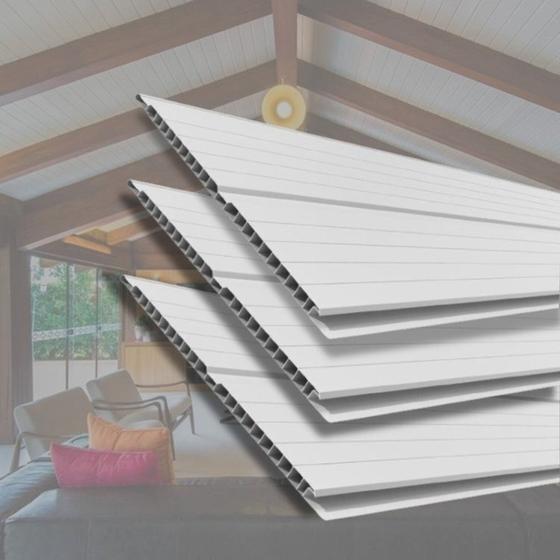 Imagem de Kit com 30 M² Forro de Pvc 8mm X 20cm X 3m com 6m² por Caixa Permatti