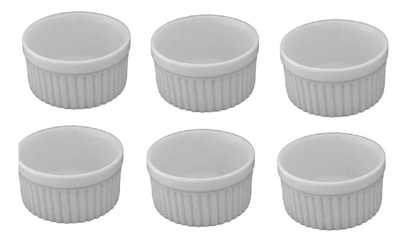 Imagem de Kit Com 30  Ramequim - 100 Ml - Branco - Porcelana