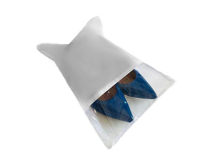 Imagem de Kit Com 30 Sacos Para Sapatos Tnt Com Visor C/ Zíper 26x36cm