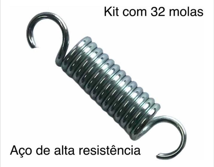 Imagem de Kit Com 32 Molas Para Jump Profissional De 8 Cm Feita Em Aço