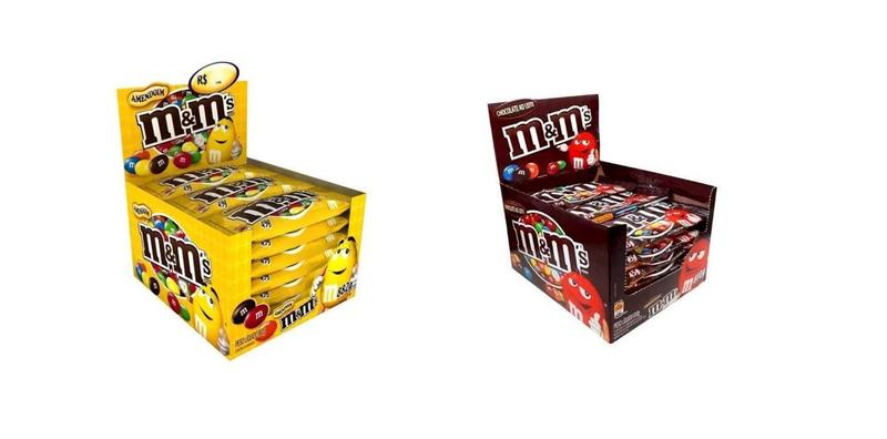 Imagem de Kit com 36un M&ms Chocolate e  M&ms amendoim 45gr