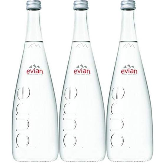 Imagem de Kit Com 3Un Água Mineral S/ Gás Francesa Evian Vidro 750Ml