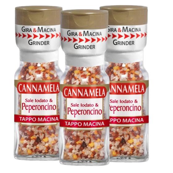 Imagem de Kit Com 3Und Sal Iodado Com Pimenta Calabresa Cannamela 48G