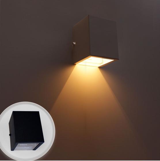 kit com 3x Arandelas 1 facho para parede muro externa e interna - preta ST653 Menor preço em kit com 3x Arandelas 1 facho para parede muro externa e interna - preta ST653