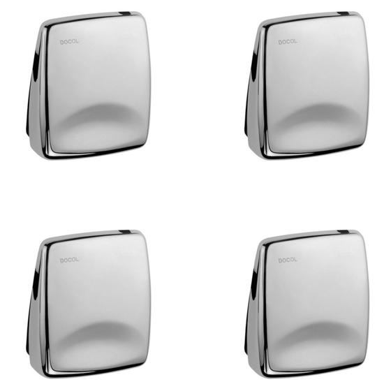 Imagem de Kit com 4 Acabamentos para Válvula Luxus Chrome - DOCOL