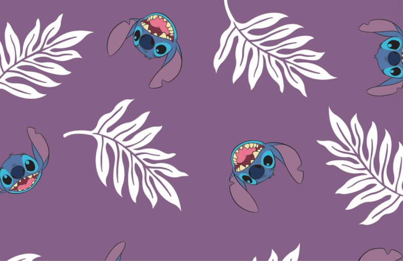 Imagem de Kit com 4 Adesivos variados para Encapar Caderno Brochura Pequeno Lilo e Stitch Frente Verso 34X22cm