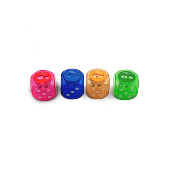 Imagem de Kit com 4 Apontadores Escolar Duplo Dado Leo&Leo