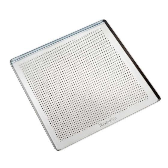 Imagem de Kit com 4 assadeiras 35x35x1 Perfurada Estampada - Imeca